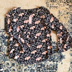 Anne Taylor Bell Sleeve Blouse